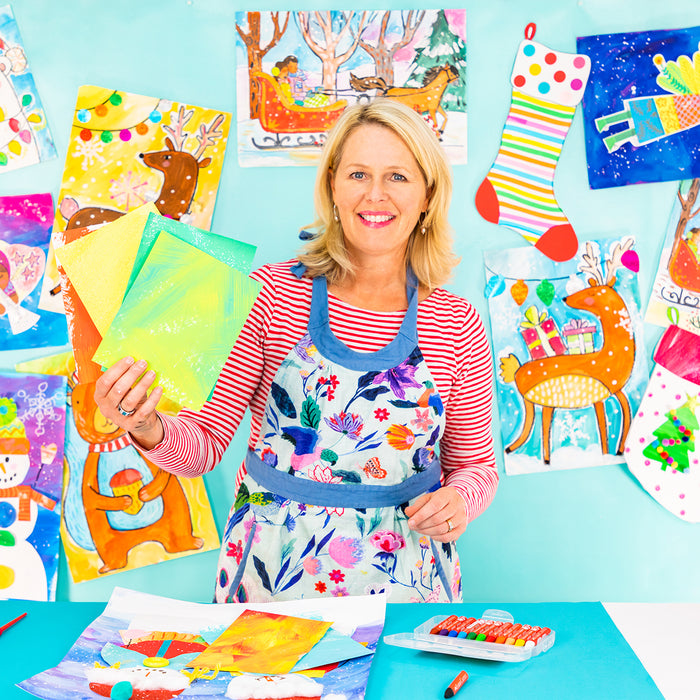 Making Painted Paper at Home with Miss Patty from Primerry | Online Art Classes for Kids
